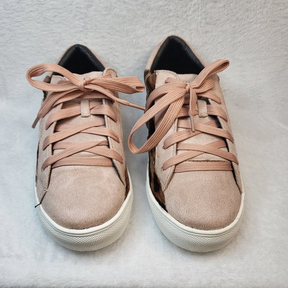 Abata Sneakers With Blush & Leopard Design Sizes Varies - Picture 4 of 8
